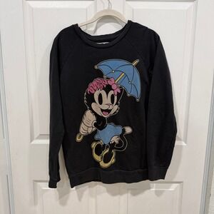 Drop Dead Sweatshirt Small‎ Girls Black Cartoon Graphic Steel Citys Finest